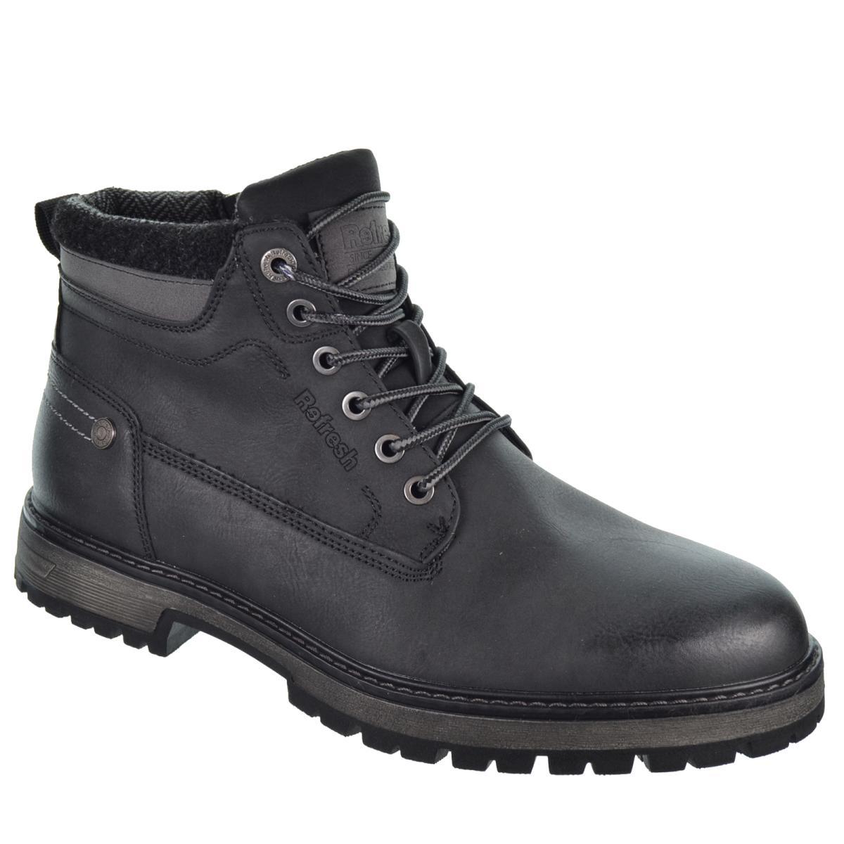 Refresh 173217 Botín Acolchado Creemallera y Cordones Hombre