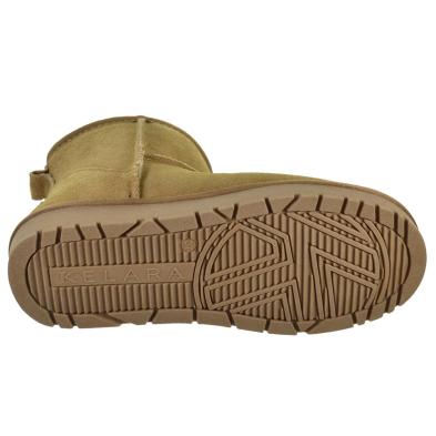 Kelara K41202 Bota Australiana de Pelo y Piel Serraje  Mujer