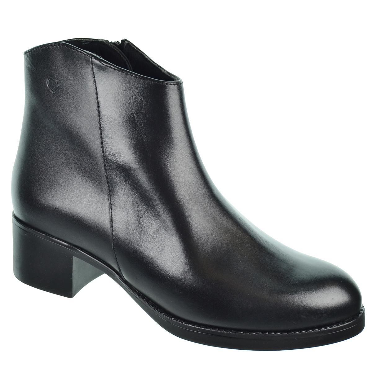 Desireé Krim1 Botín Acolchado de Piel y Tacón Ancho Mujer