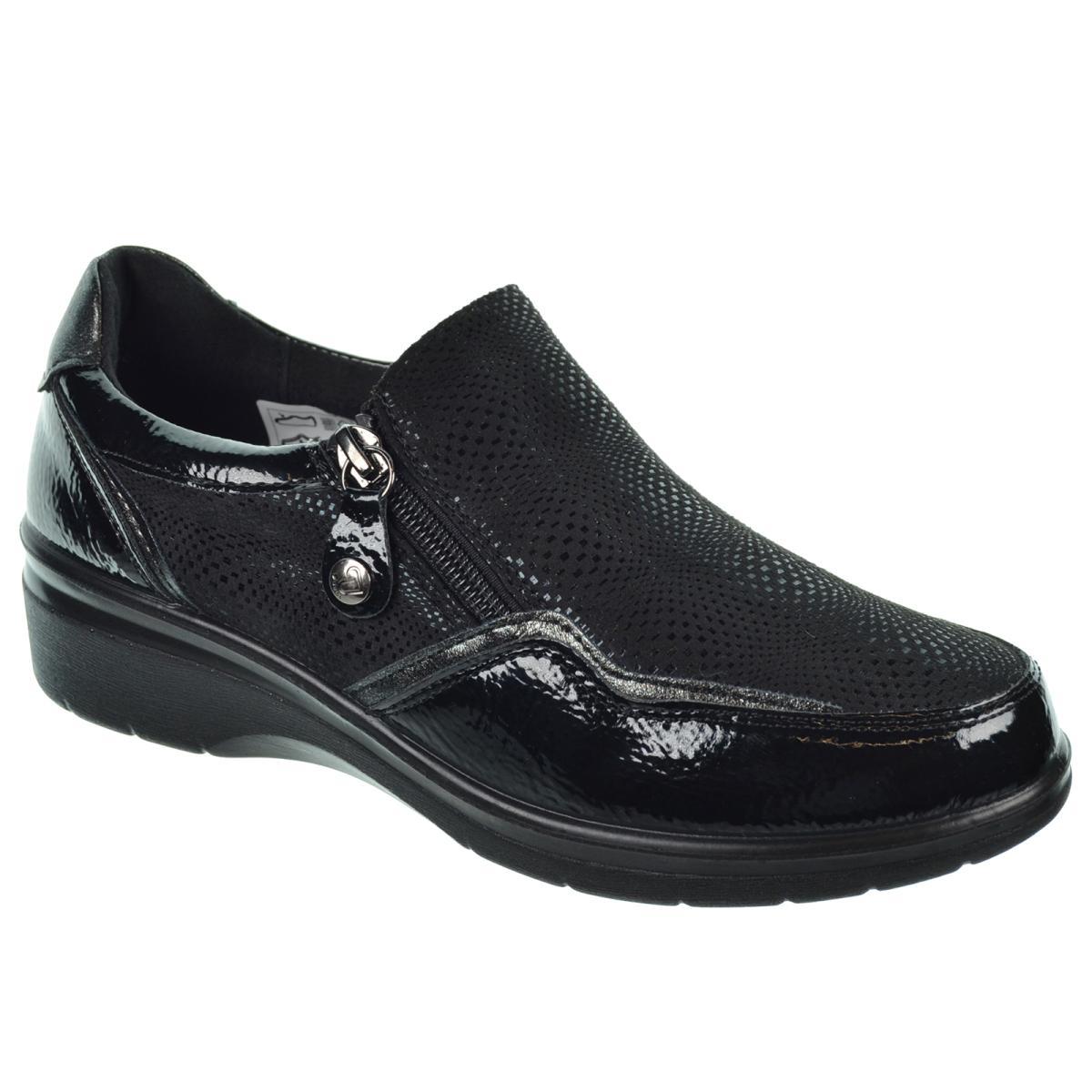 Amarpies 29382 Zapato Confort Cuña Cremallera Mujer