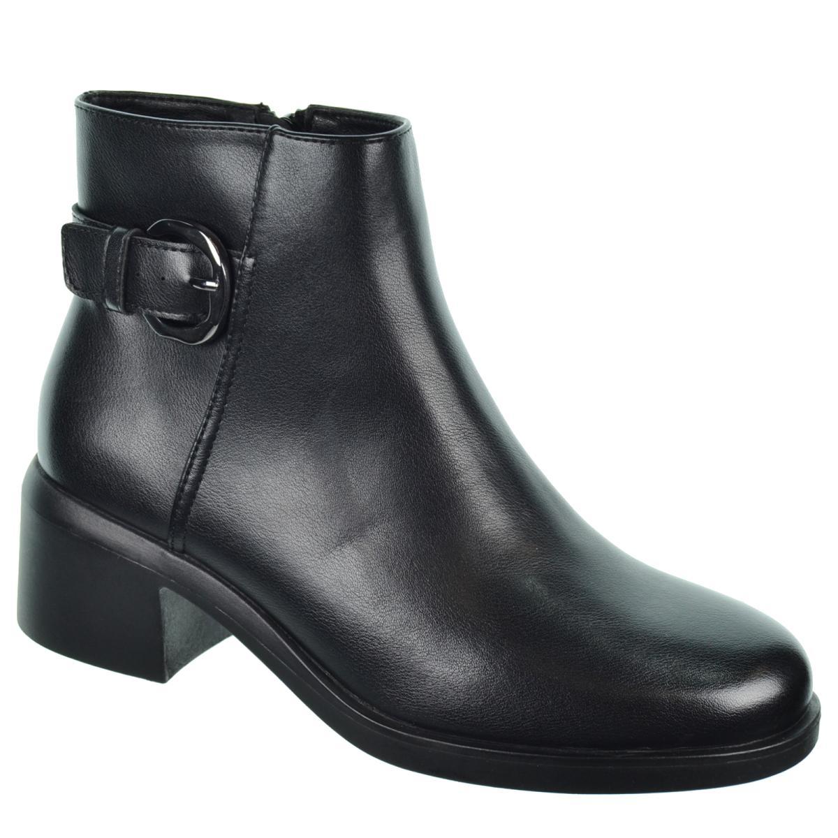 Amarpies 29486 Botín Confort con Pelo Cremallera Tacón Mujer