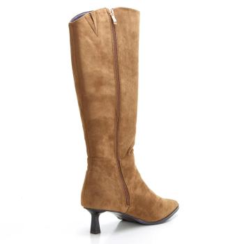 Isteria 550 Bota Antelina Forro Textil Tacón Mujer cremallera 2