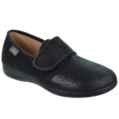 Cmconfort 50421 Zapatilla Textil Velcro Mujer Pies Delicados