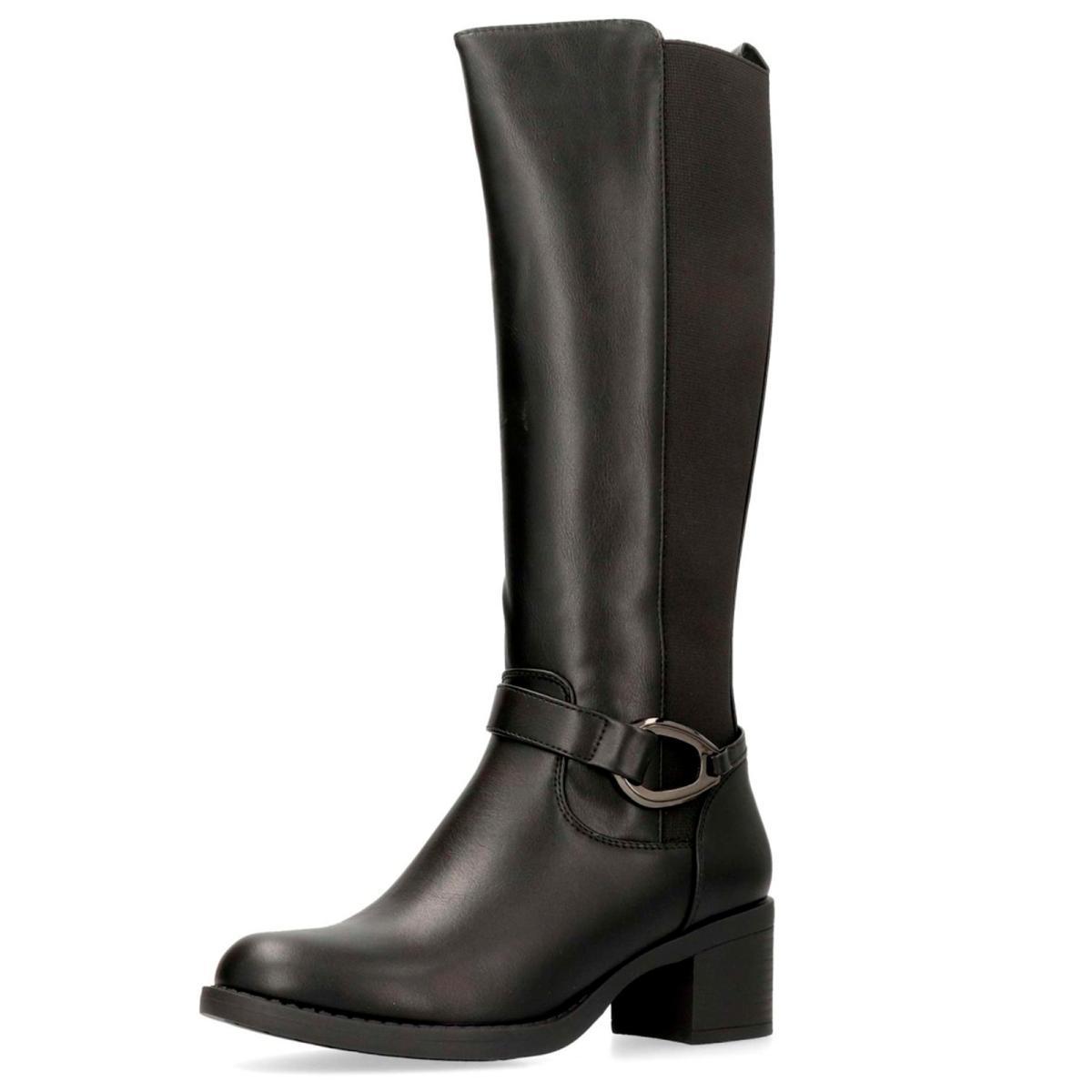 Amarpies 29510 Bota Confort Cremallera Tacón Ancho Mujer