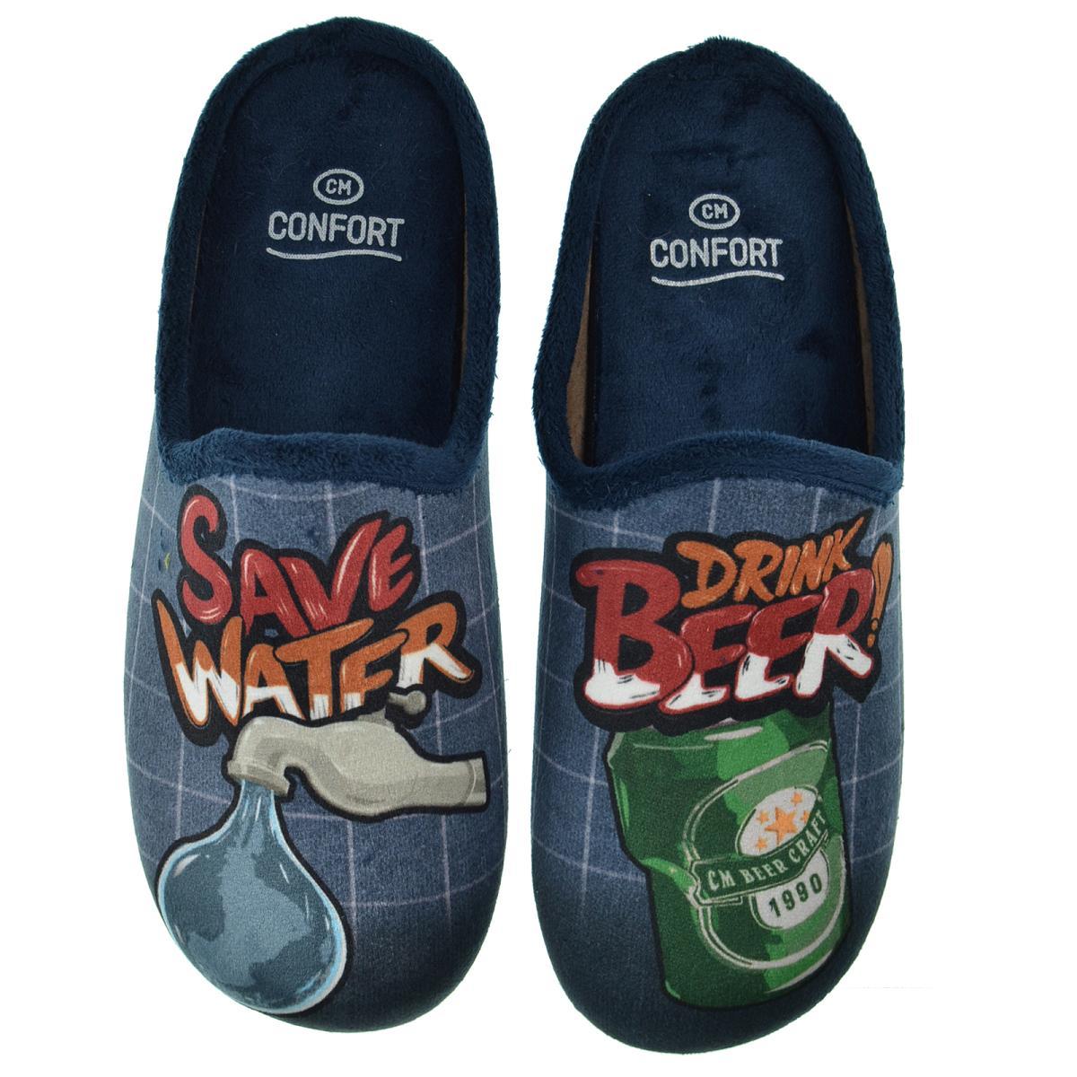Cmconfort 50362 Zapatilla Destalonada Casa Confort Hombre Beer Cerveza