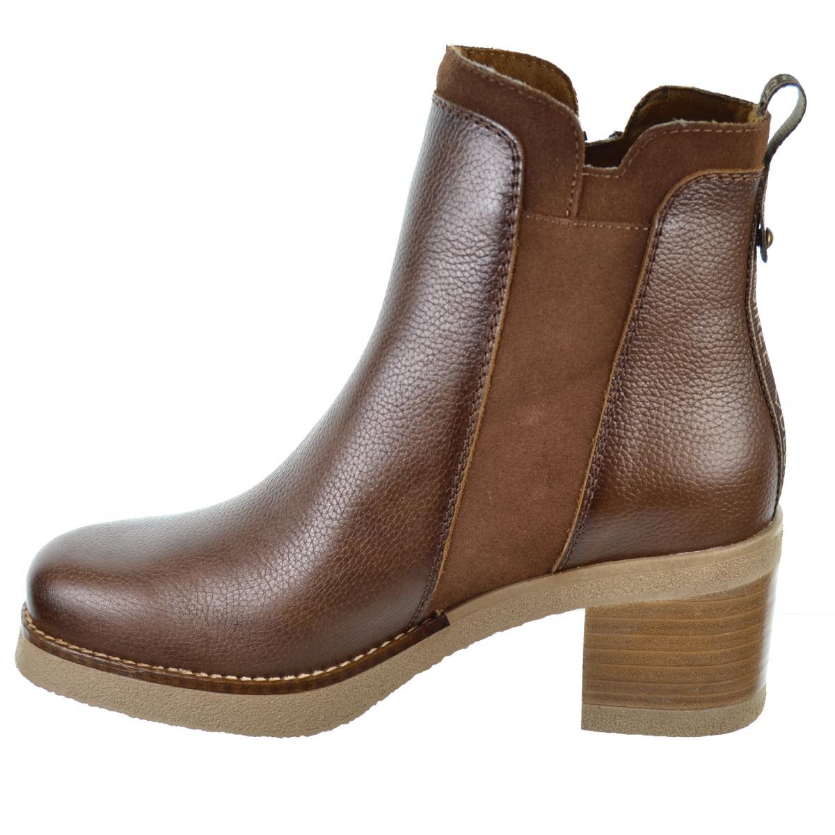 Desiree Mulan10 Botín Piel Confort Tacón Ancho Mujer