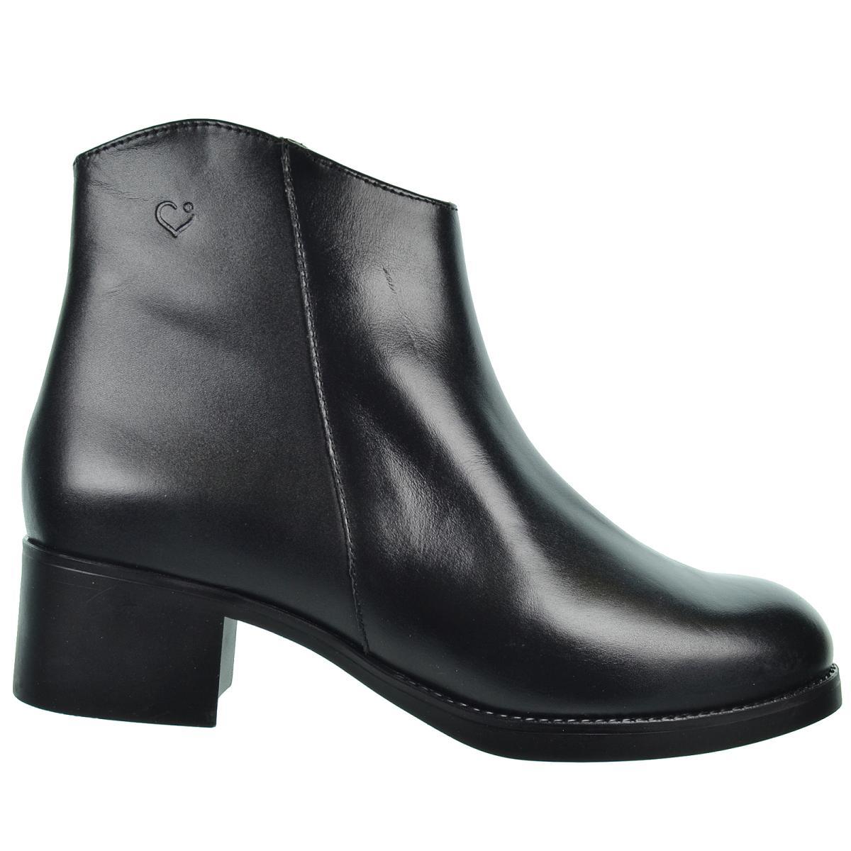 Desireé Krim1 Botín Acolchado de Piel y Tacón Ancho Mujer